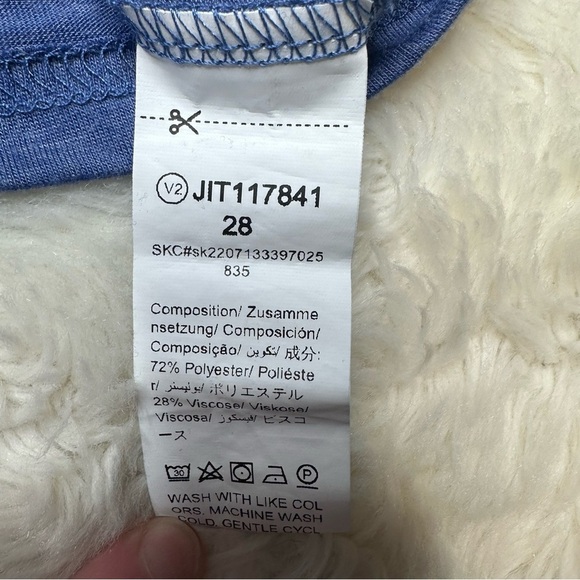 Shein Long Sleeved Shirt Two-Tone Blue & Black Size 7 - Picture 9 of 16